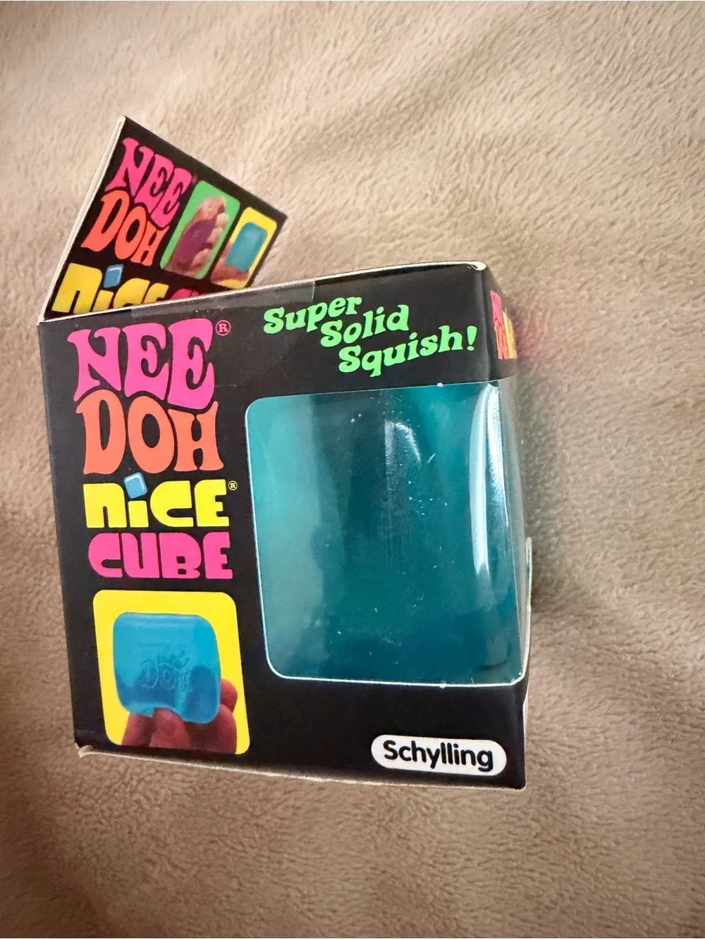 AUTHENTIC NeeDoh Nice Cube Squishy Toy - Blue